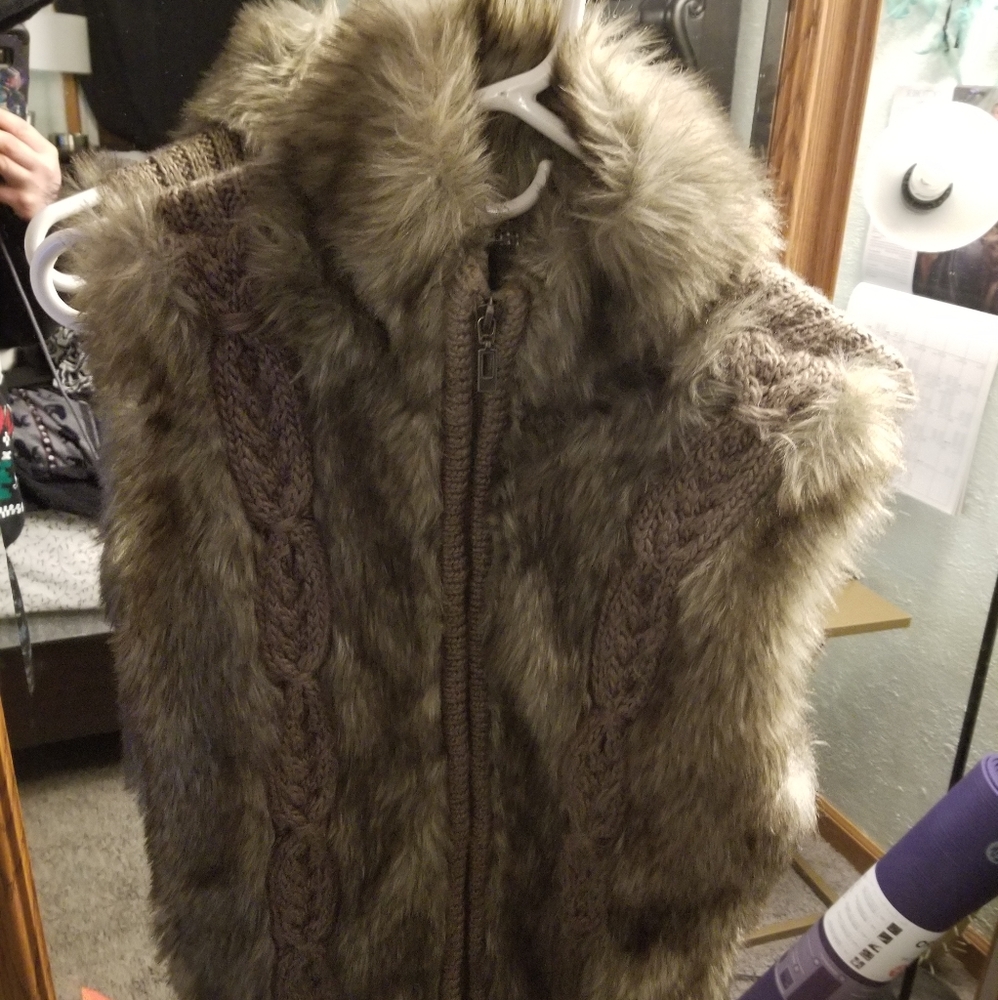 Fenn Wright Manson faux fur vest